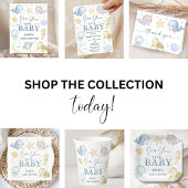 Sea You Soon Ocean Baby Shower Paper Serviette