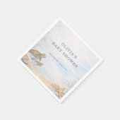 Sea You Soon Ocean Baby Shower Party Serviette (Ecke)