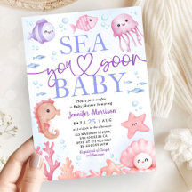 Sea You Soon Ozean-Tiere Mädchen Baby Shower