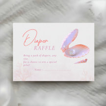 Sea you soon purple coral aesthetic Diaper raffle