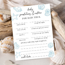 Sea You Soon Ratschläge & Vorhersagen Baby Shower Einladung