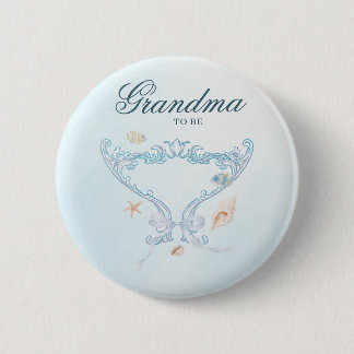 Sea You Soon Rococo Oma wird Baby Shower  Button