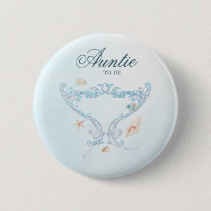 Sea You Soon Rococo Tante wird Babyparty Button