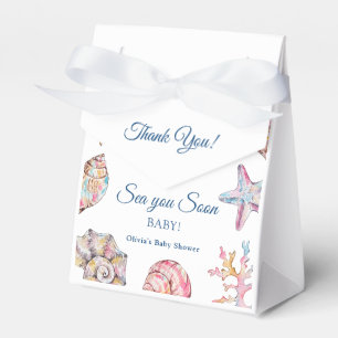 Sea You Soon Seashell-Baby-Party Geschenkschachtel
