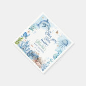 Sea You Soon Seashell Baby Shower Serviette (Ecke)