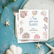 Sea You Soon Seashell Baby Shower