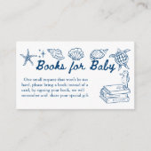 Sea you soon seashells baby shower book request begleitkarte (Vorderseite)