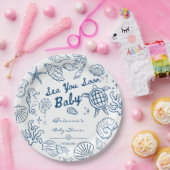 Sea you soon seashells beach boy baby shower pappteller (Party)