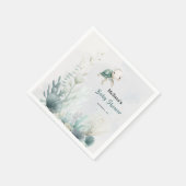 Sea You Soon Turtle Undersea Baby Shower Serviette (Ecke)