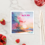 Sea You Soon Watercolor Beach Serviette (Beispiel)