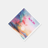 Sea You Soon Watercolor Beach Serviette (Ecke)