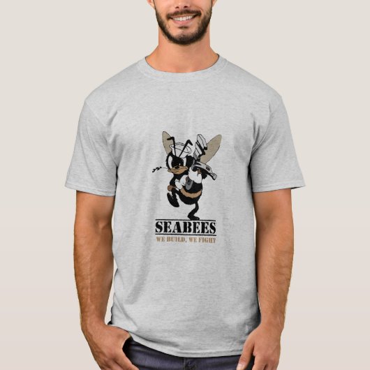 Seabees, die wir uns errichten, kämpfen das Shirt (Vorderseite)