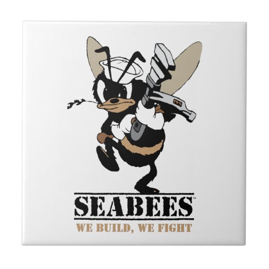Seabees, die wir uns errichten, kämpfen fliese (Vorderseite)
