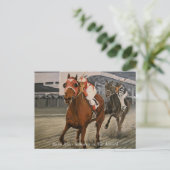 Seabiscuit gegen Kriegsadmiral-Pferderennen Postka Postkarte (Stehend Vorderseite)