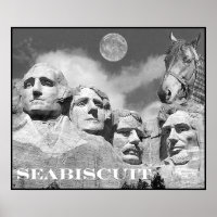 Seabiscuit ist auf dem Berg Rushmore!