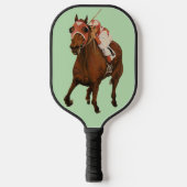  Seabiscuit, Thoroughbred Classic Racehorse Wins Pickleball Schläger (Vorderseite)