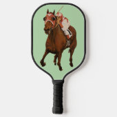  Seabiscuit, Thoroughbred Classic Racehorse Wins Pickleball Schläger (Rückseite)