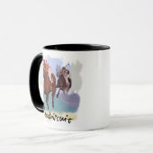 “Seabiscuit” vs War Admiral  - Personalize Your Tasse (Vorderseite Links)