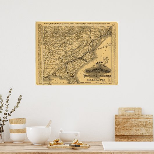 Seaboard Air Line Bahn Poster (Küche)