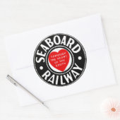 Seaboard Air Line Eisenbahn-Herz-Logo Runder Aufkleber (Umschlag)