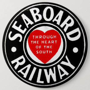 Seaboard Air Line Railway Herz-Logo Button