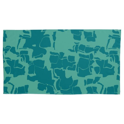 Seabolt Blue Abstrakt Kissenbezug (Vorderseite-Links)