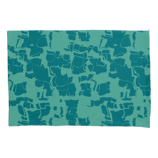 Seabolt Blue Abstrakt Kissenbezug (Vorderseite-Links)