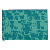 Seabolt Blue Abstrakt Kissenbezug (Vorderseite-Rechts)