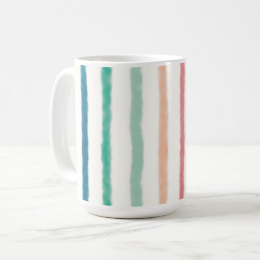 Seabreeze Streifen Kaffeetasse (Vorderseite Links)