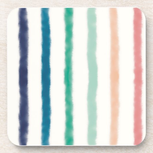 Seabreeze Stripes Getränkeuntersetzer (Vorderseite)