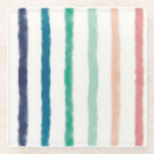 Seabreeze Stripes Glasuntersetzer (Vorderseite)