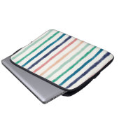 Seabreeze Stripes Laptopschutzhülle (Vorne Knopf)