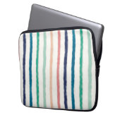 Seabreeze Stripes Laptopschutzhülle (Vorderseite Links)