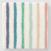 Seabreeze Stripes Steinuntersetzer (Vorderseite)