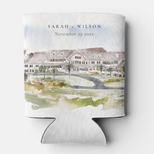 Seabrook Island Club South Carolina Wedding Dosenkühler (Rückseite)