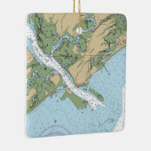 Seabrook Island, South Carolina Chart Keramikornament (Rechts)