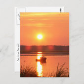 Seabrook New Hampshire Sunset Postcard Postkarte (Vorne/Hinten)