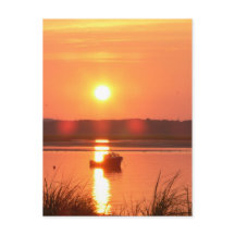 Seabrook New Hampshire Sunset Postcard