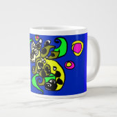 Seadrachen Kunst  Jumbo-Tasse (Vorderseite Rechts)