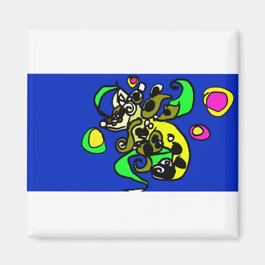 Seadrachen-Kunst Magnet (Vorne)