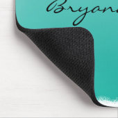 Seafoam Aquamarin Beach Ocean Muscheln Mouse Pad Mousepad (Ecke)