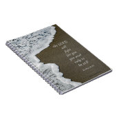 Seafoam Beach Bible Verse 8x6 Spiral Notebook Notizblock (Rechte Seite)