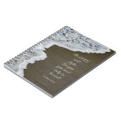 Seafoam Beach Bible Verse 8x6 Spiral Notebook Notizblock (Linke Seite)