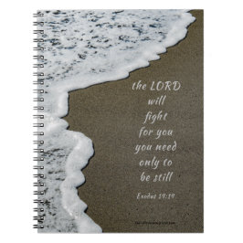 Seafoam Beach Bible Verse 8x6 Spiral Notebook Notizblock