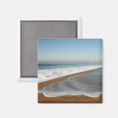 Seafoam Beach Magnet Square (Vorderseite/Rückseite)