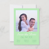 Seafoam-Bild vertikal - 3x5 Speichern Sie das Datu Save The Date (Vorderseite)