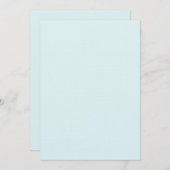 Seafoam Blank Linen Einladung (Vorne/Hinten)