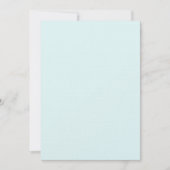 Seafoam Blank Linen Einladung (Vorderseite)