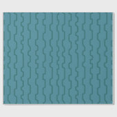 Seafoam Blue Trellis Geschenkpapier (Flach)
