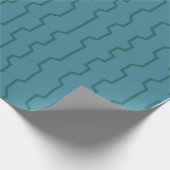 Seafoam Blue Trellis Geschenkpapier (Ecke)